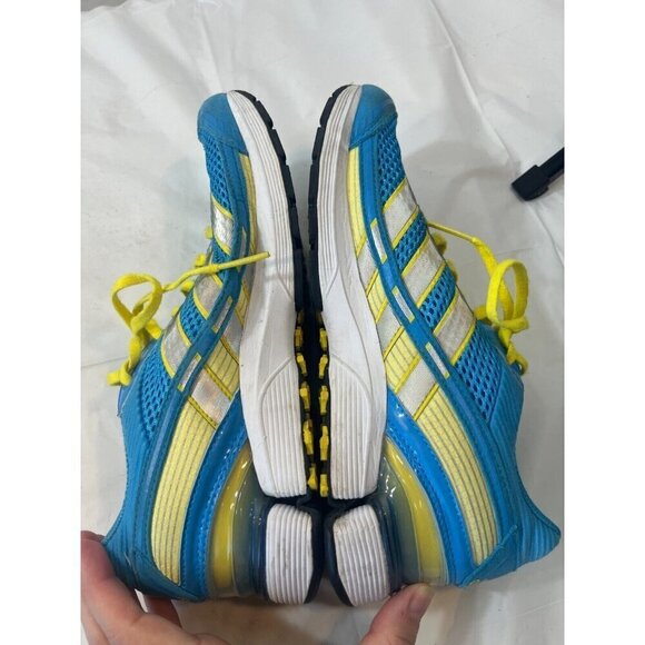 ADIDAS ADIZERO BLUE/YELLOW RUNNING WOMEN 9.5 SHOES SNEAKERS - Picture 8 of 14